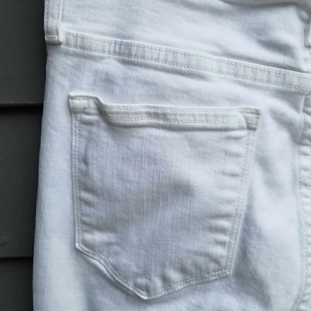 J Crew White Lookout High Rise Skinny Crop Jeans size 29